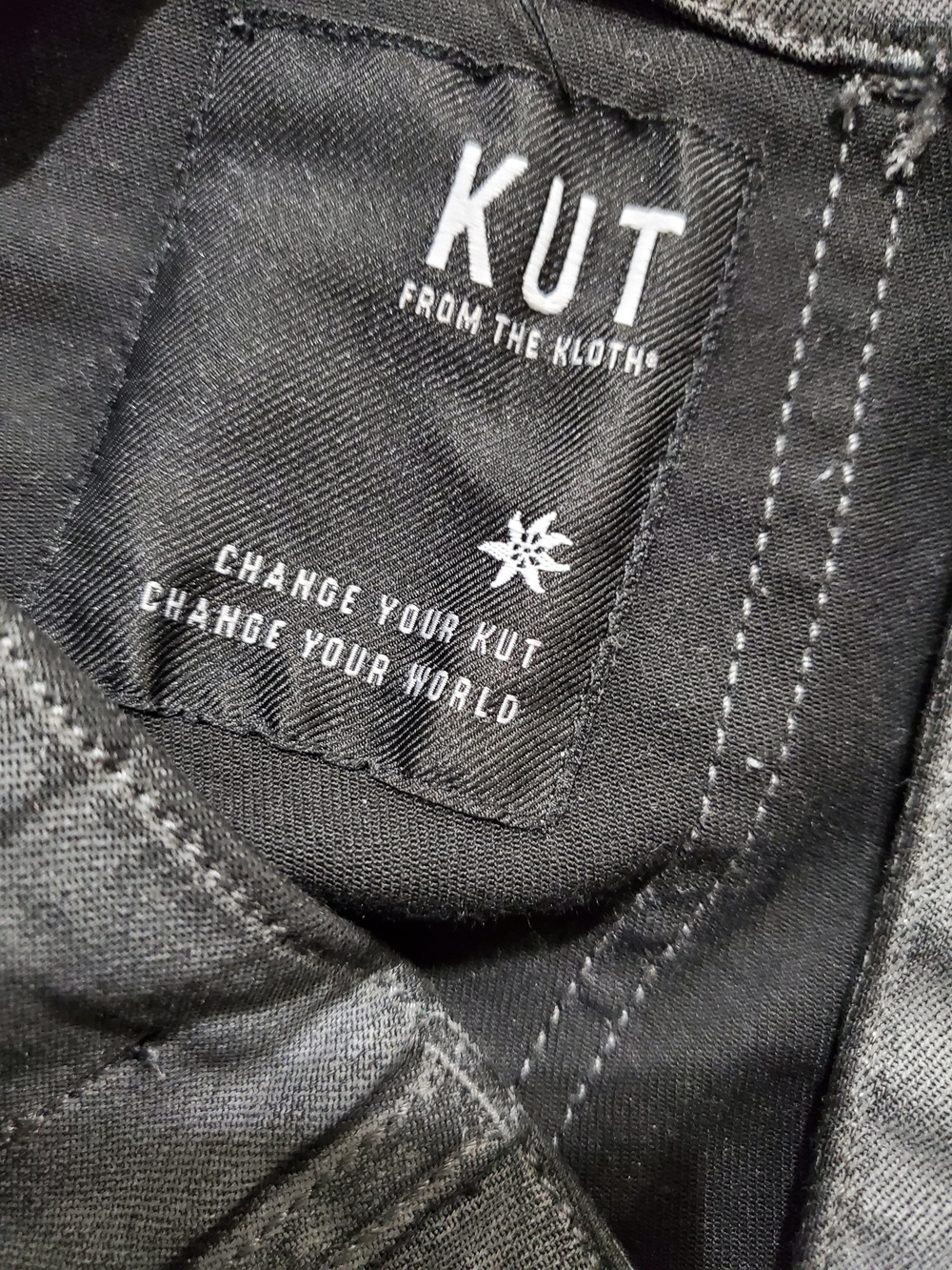 KUT From The Kloth Gray Skinny Pants Size 8 High Rise Stretch Ankle Zip - Picture 5 of 9